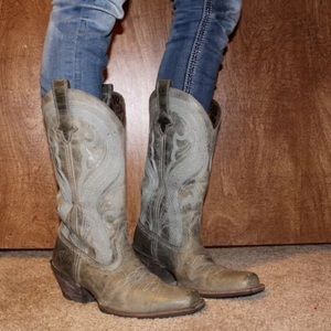 Dusty Teal Ariat Cowboy Boots